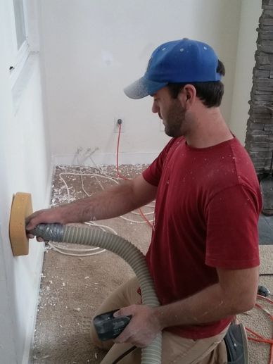 INTERIOR WALLS BLOWNING IN FOR WARM AND COLD.