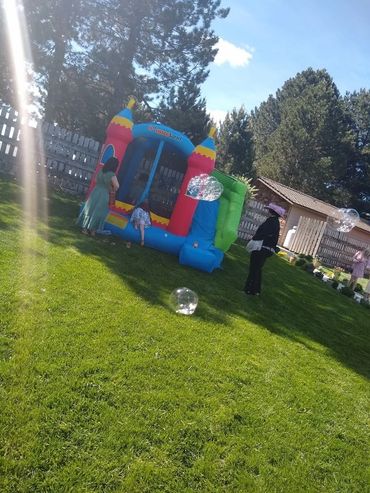 tea party activities at stone ridge estates venue pasco washington bounce house