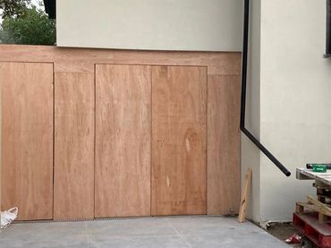 Front home view of building in progresss