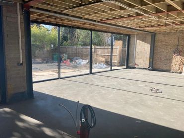 Internal view of rear extension