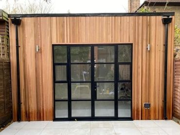 Bespoke outbuilding build progress. Final design.