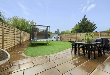 Garden renovated by Project Construction Group.