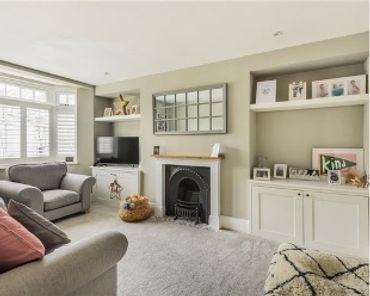 Lounge renovated by Project Construction Group.