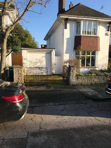 Detached property front view