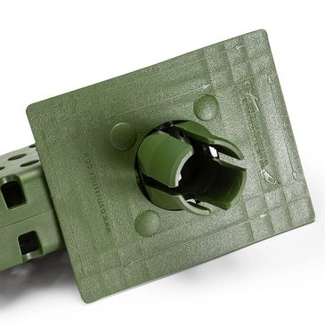 Closeup of the patent-pending design of the Gutter Stick.