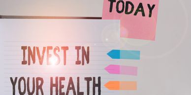 Invest in your health graphic