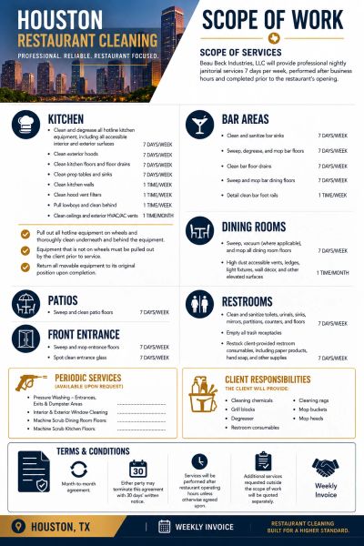 Houston Restaurant Cleaning