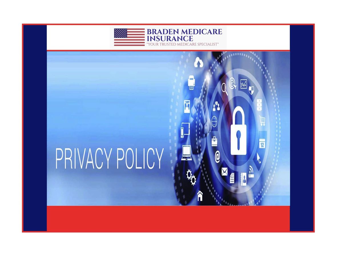 Braden Medicare Insurance Services Privacy Policy Poster