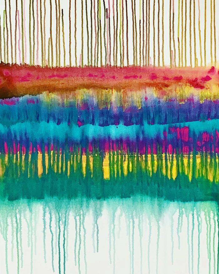 “Singing Parallel”
24x36 Watercolor on canvas