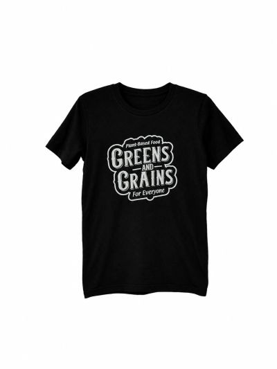 Commercial t-shirt with a branded message.