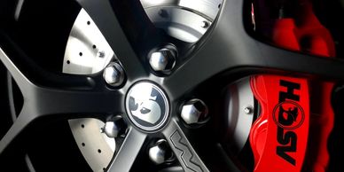 Ceramic wheels protection for easier cleaning. High temperature ceramic coating