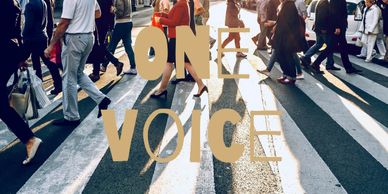 Logo for One Voice Podcast