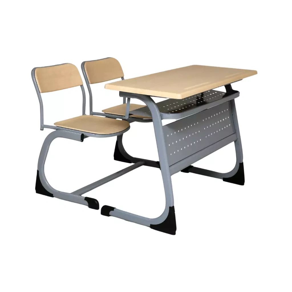 two students table desk with chairs, high quality, Turkish made.