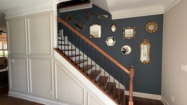 Board and batten wall installation in Canton, GA by Paragon Painting