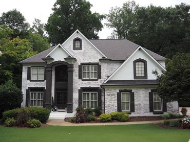 Exterior painting project in Canton, GA by Paragon Painting