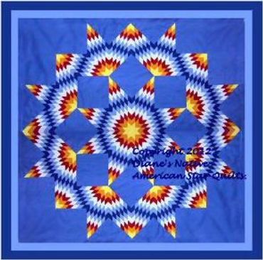 OFFICIAL SITE Diane's Native American Star Quilts.  https://www.dianesnativeamericanstarquilts.net