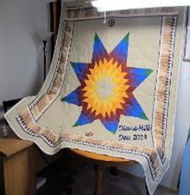 OFFICIAL SITE Diane's Native American Star Quilts.  https://www.dianesnativeamericanstarquilts.net