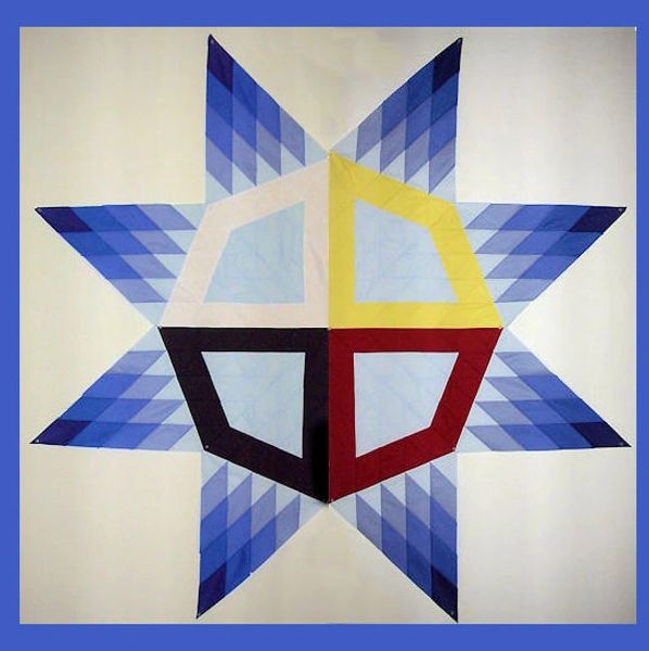 Medicine Wheel star quilt pattern from Diane's Native American Star Quilts