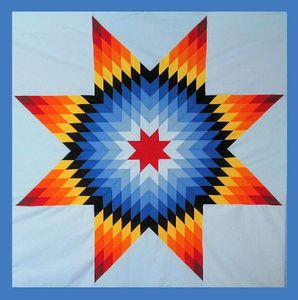 Prairie Star Quilt from Diane's Native American Star Quilts.
