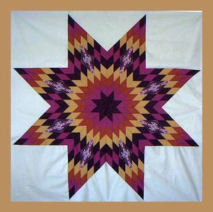 Spirits of the West Direction Star Quilt from Diane's Native American Star Quilts.