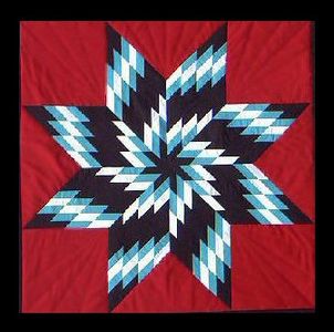Whirlwind Star Quilt from Diane's Native American Star Quilts.