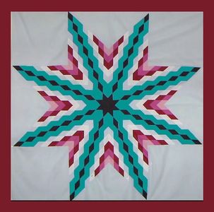 Wild Blueberries Star Quilt from Diane's Native American Star Quilts.