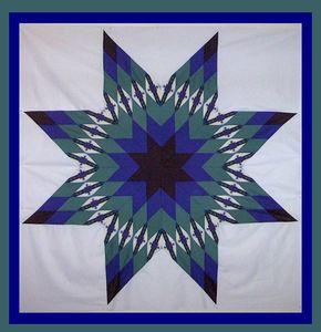 Wild Horse Race Star Quilt from Diane's Native American Star Quilts.