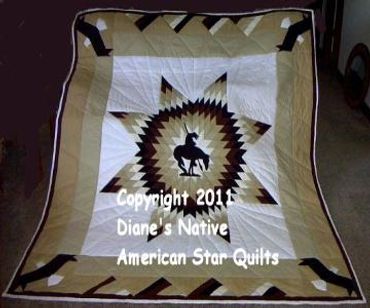 OFFICIAL SITE Diane's Native American Star Quilts.  https://www.dianesnativeamericanstarquilts.net