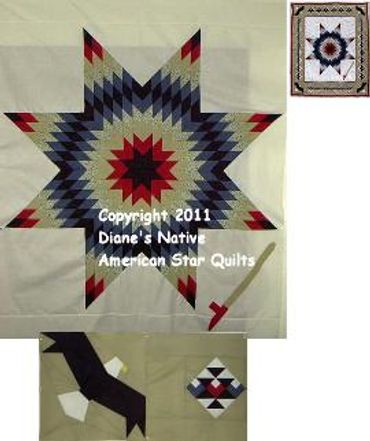 OFFICIAL SITE Diane's Native American Star Quilts.  https://www.dianesnativeamericanstarquilts.net