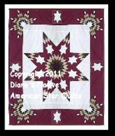 OFFICIAL SITE Diane's Native American Star Quilts.  https://www.dianesnativeamericanstarquilts.net