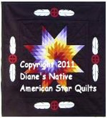 OFFICIAL SITE Diane's Native American Star Quilts.  https://www.dianesnativeamericanstarquilts.net