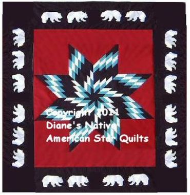 OFFICIAL SITE Diane's Native American Star Quilts.  https://www.dianesnativeamericanstarquilts.net