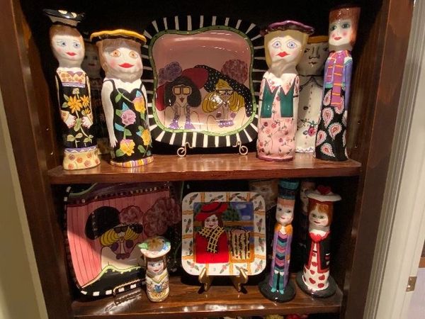 Folk Art display at one of our sales.