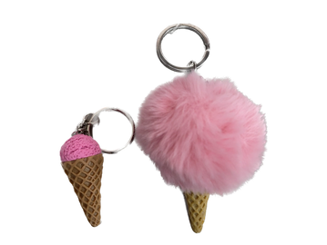 Key chains available in regular cones or fuzzy style.