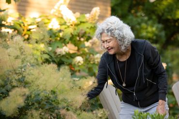 Artist and landscape designer Jan Kirsh in Talbot County, MD - photo by Jill Jasuta