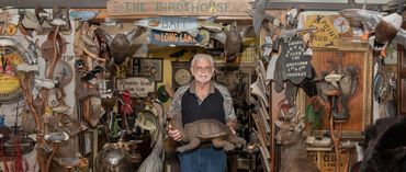 Portrait of decoy collector on Maryland's Eastern Shore - photo by Jill Jasuta