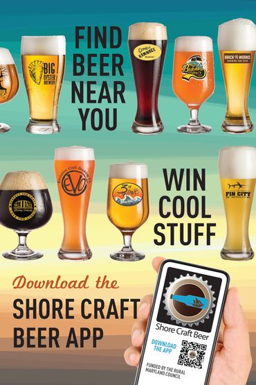 Poster for Shore Craft Beer promoting their app - design by Jill Jasuta