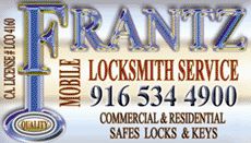 Frantz Locksmith Service Sacramento CA Safe Lock Keys 916 534-4900