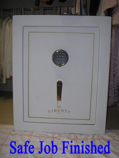 Liberty Safe repaired and functioning like a brand new safe once again.