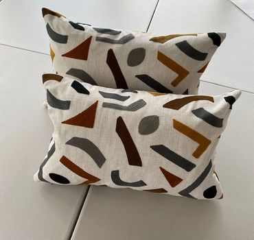 Cushions made by Kate Robins Curtains