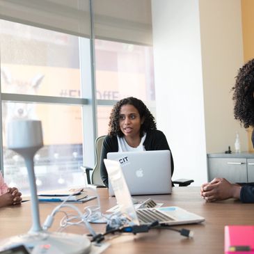 Women working together to bring results.