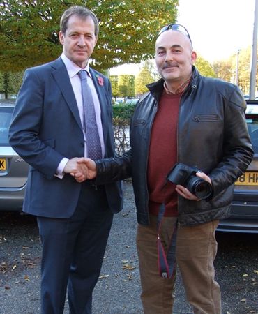 Paul Anthony Barker with Alastair Campbell