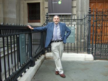 Artist Paul Anthony Barker at BP Portrait Award 2013