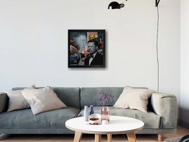 Dylan Thomas Painting by Paul Anthony Barker