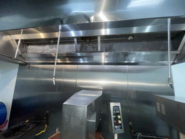 Restaurant hood after CleanHoods TX cleaned