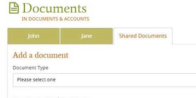 Store your files and shared documents in Legacy Vault