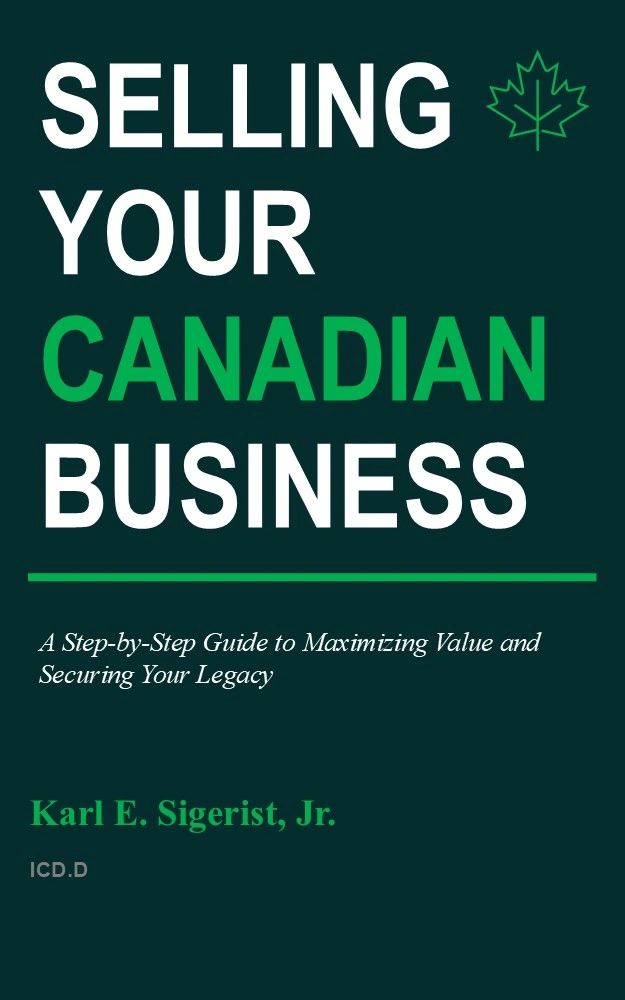 Book titled 'Selling Your Canadian Business' cover.