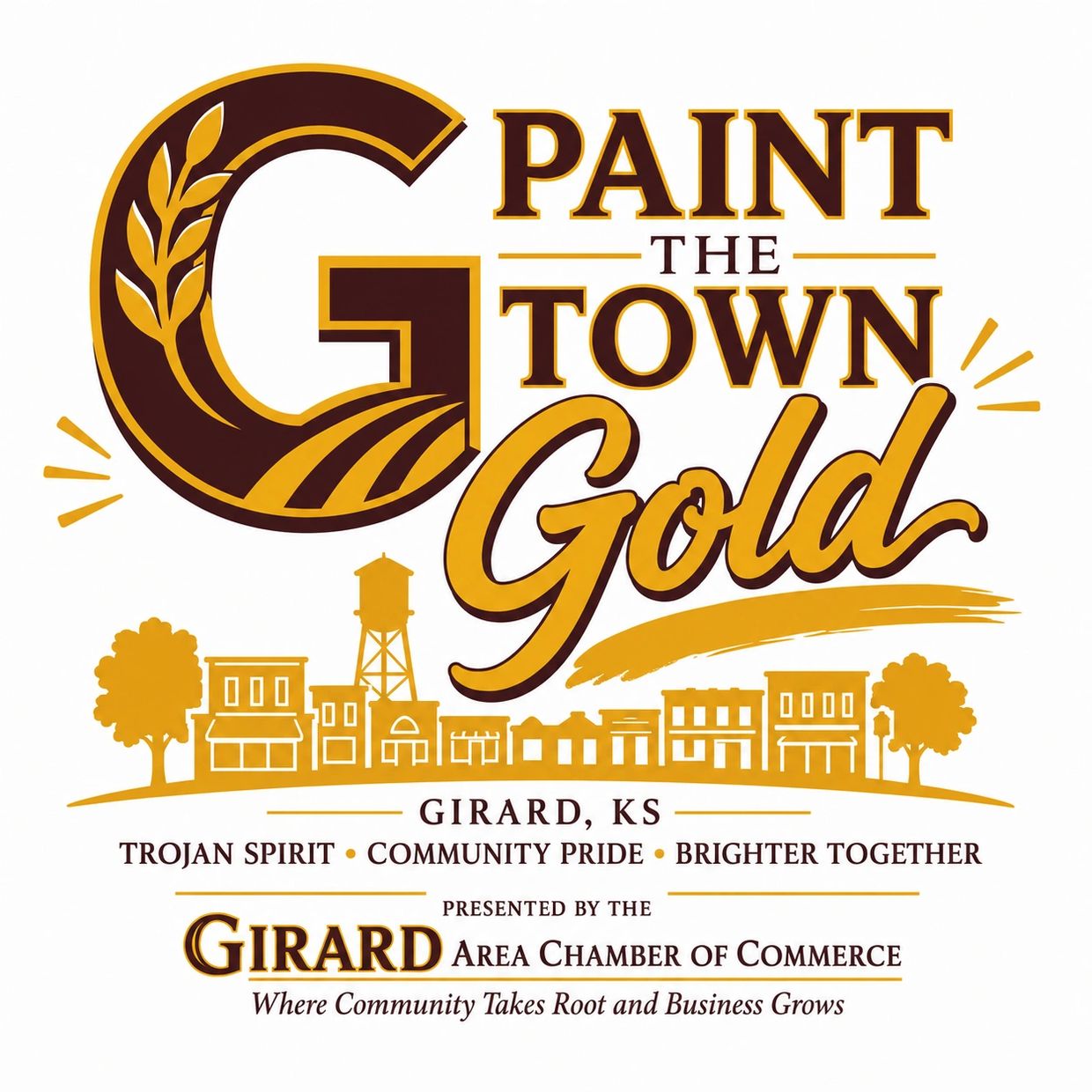 Logo for Girard, KS community pride event.