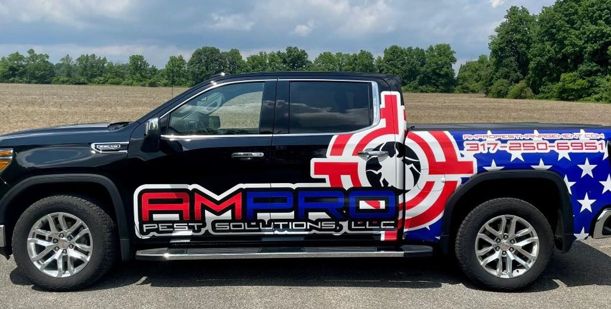 Ampro Veteran owned pest control service truck