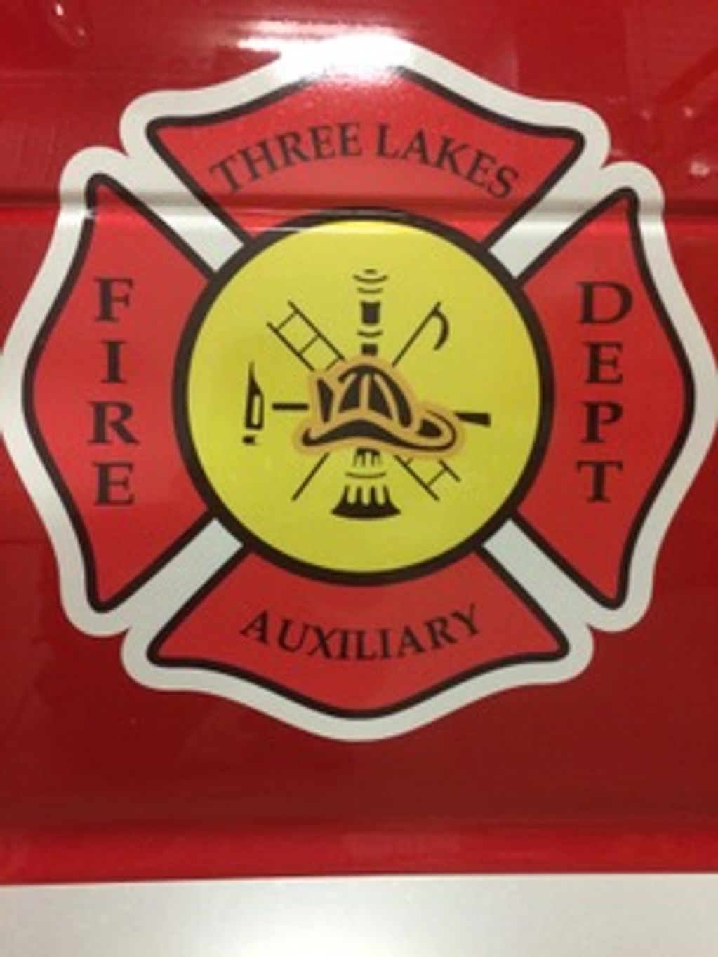 Three Lakes Fire Department Auxiliary Logo.